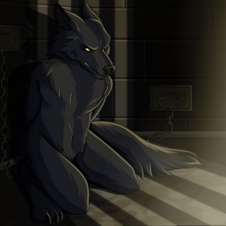 Caged Werewolf