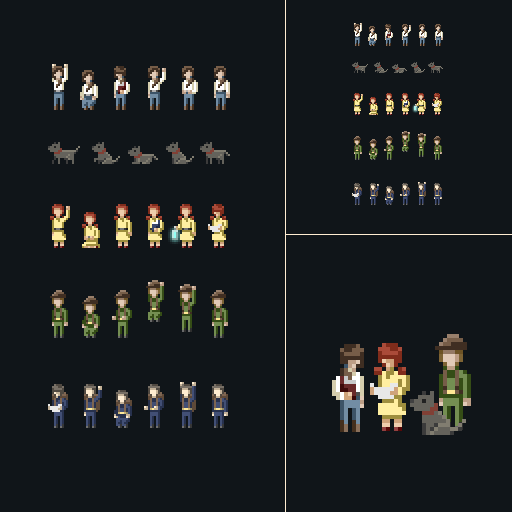 Pixel Character Variation